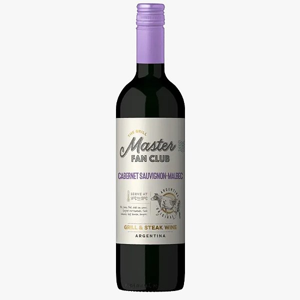 Vinho tinto Cabernet Sauvignon Malbec The Grill master