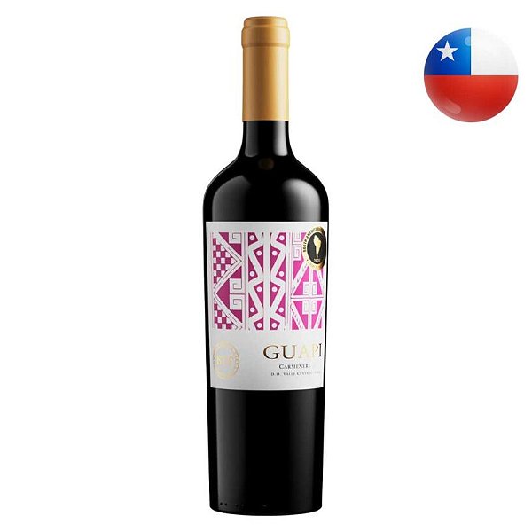 Vinho tinto Carmenère Superior Guapi