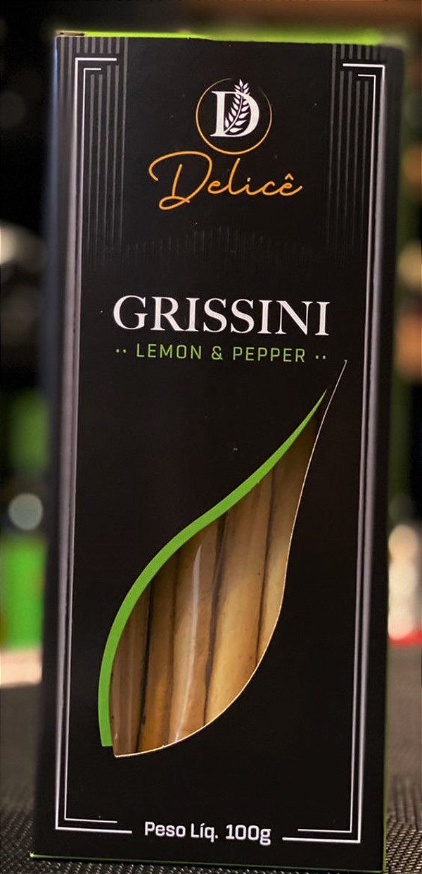 Grissini Artesanal Lemon Pepper Delice 100g