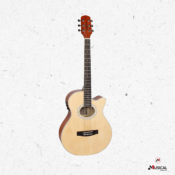 VIOLAO GIANNINI GSF1 EQ ACO NS NATURAL FOSCO ELETROACUSTICO