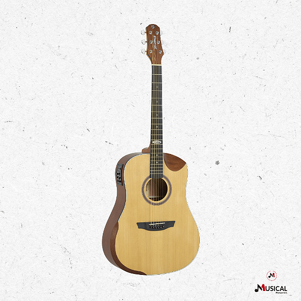 VIOLÃO STRINBERG SD201 HCR FOLK NATURAL FOSCO C/ CAPA