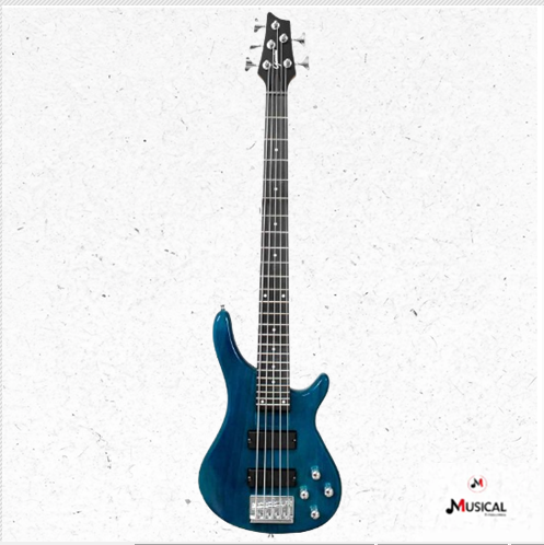 BAIXO GIANNINI GB205 5 CORDAS ATIVO TBL TRANSLUCENT BLUE