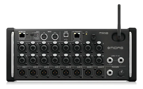 MESA MIDAS MR18 DIGITAL 18 CANAIS