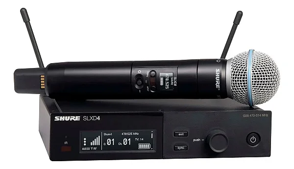 MICROFONE SHURE SLXD24/B58 BETA 58 G58 SEM FIO
