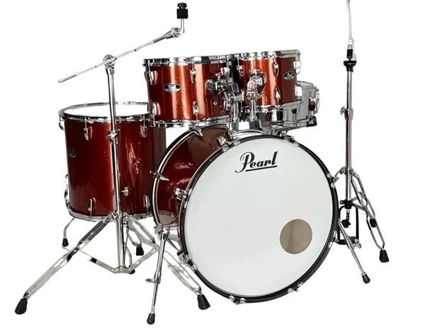 BATERIA PEARL ROADSHOW RS505M/C749 BURNT ORANGE SPARKLE  BUMBO 20 C/ FERRAGENS E BANCO 20 10 12 14 14