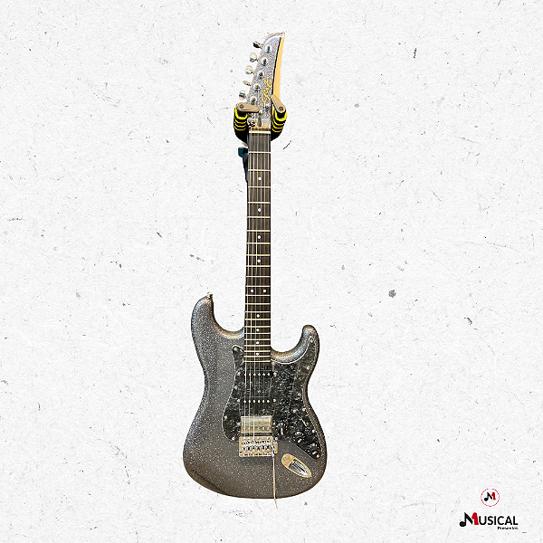 GUITARRA SEIZI FUN KATANA MUSASHI STRATO HSS SPACE GREY SILVER C/ CAPA