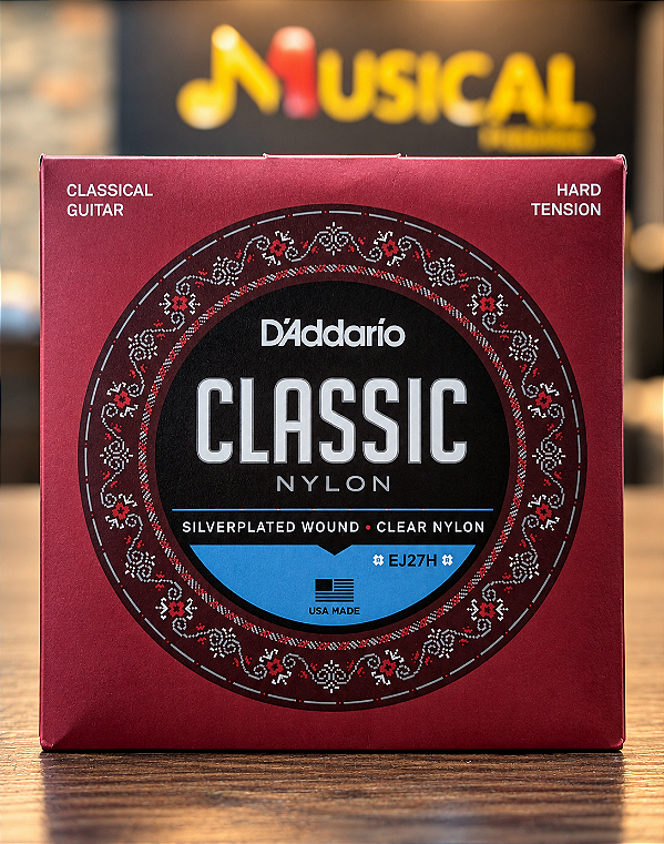 ENCORDOAMENTO DADDARIO VIOLAO NYLON EJ27H TENSAO PESADA