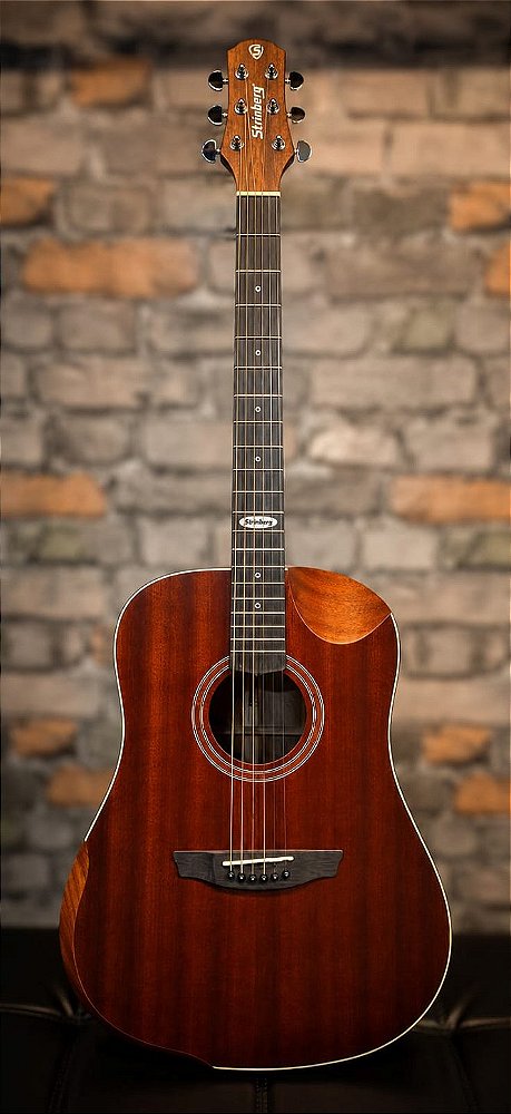 VIOLÃO STRINBERG SD201 HCR FOLK MGS MAHOGANY FOSCO C/ CAPA