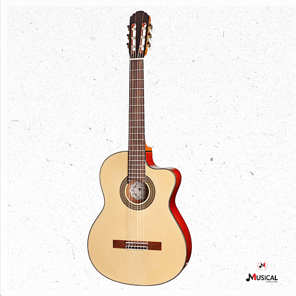 VIOLAO EAGLE CH800 CLASSICO CUTWAY NYLON C/ CAPA NATURAL