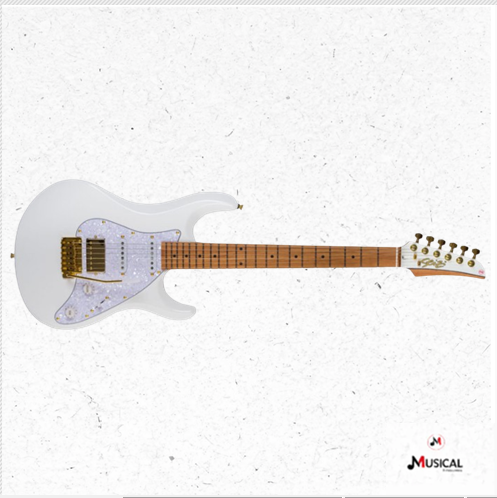 GUITARRA SEIZI KATANA GHOST HSS PEARL WHITE C/ CAPA