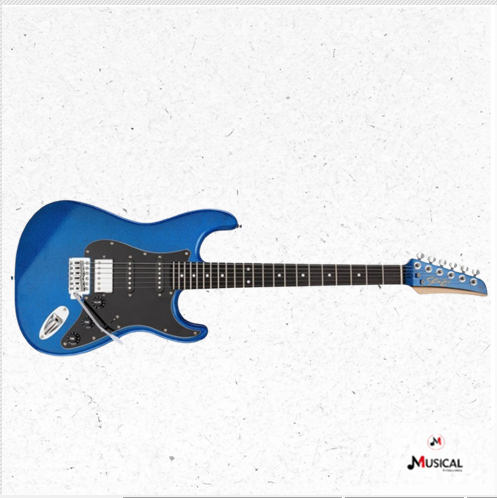 GUITARRA SEIZI FUN KATANA MUSASHI STRATO HSS ROYAL DARK BLUE SPARKLE C/ CAPA