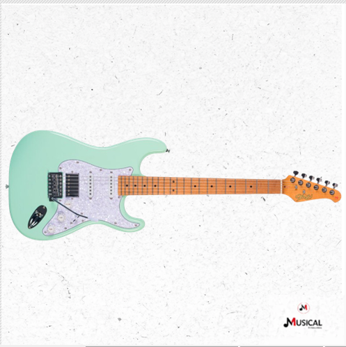 GUITARRA SEIZI FUN VINTAGE BUDOKAN HSS SURF GREEN C/ CAPA