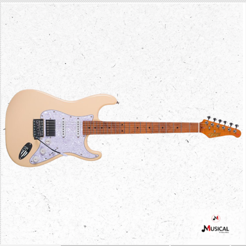 GUITARRA SEIZI FUN VINTAGE BUDOKAN HSS LIGTH CREAM C/ CAPA