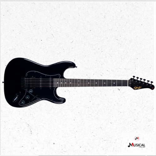 GUITARRA SEIZI FUN VINTAGE BUDOKAN HSS ALL BLACK C/ CAPA