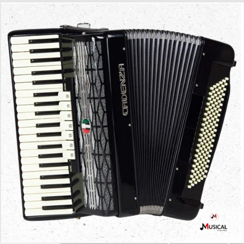 ACORDEON CADENZA CD 120 BAIXOS PRETO