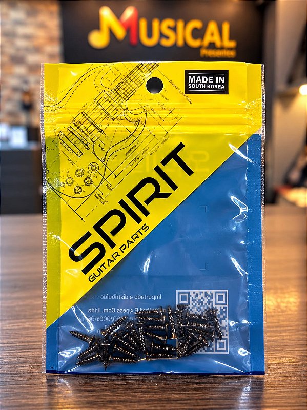 PARAFUSO SPIRIT P/ ESCUDO GUITARRA KIT	C 24 UNIDADES