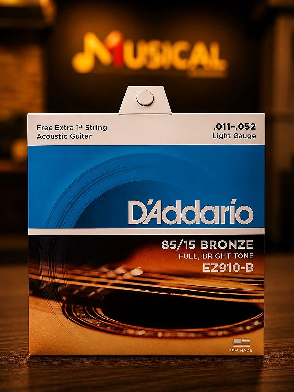 ENCORDOAMENTO DADDARIO VIOLAO ACO 011 / 052 EZ910B