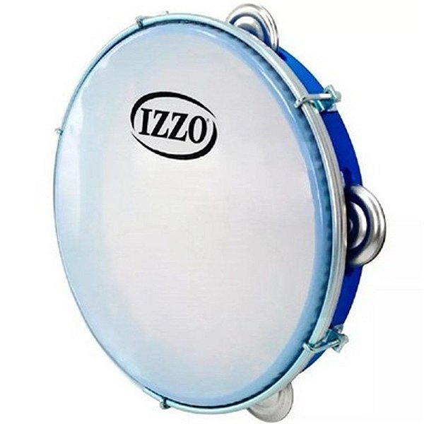 PANDEIRO IZZO 10" ABS C/ PELE LEITOSA