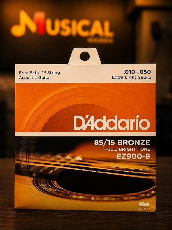 ENCORDOAMENTO DADDARIO VIOLÃO ACO 010 / 050 EZ900