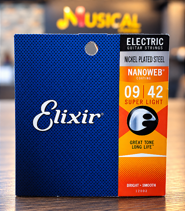 ENCORDOAMENTO ELIXIR GUITARRA 009 SUPER LIGHT NANOWEB