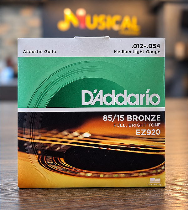 ENCORDOAMENTO DADDARIO VIOLAO ACO 012 / 054 EZ920