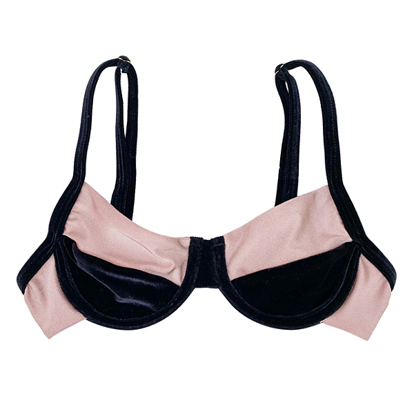 Naked Velvet - Top Martini Meia-taça com Aro
