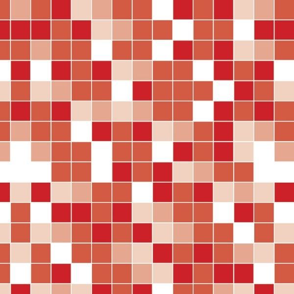 Papel Adesivo Pastilhas em Tons Vermelho e Branco