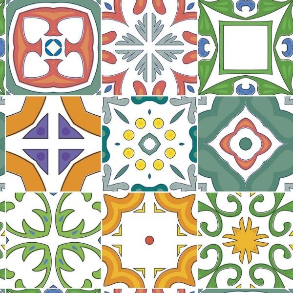 Papel Adesivo Azulejo Ladrilhos-15