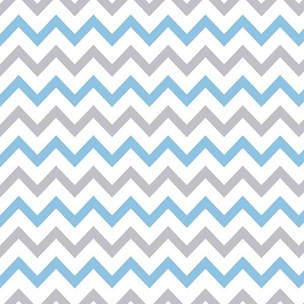 Papel Adesivo Chevron Branco Azul e Cinza