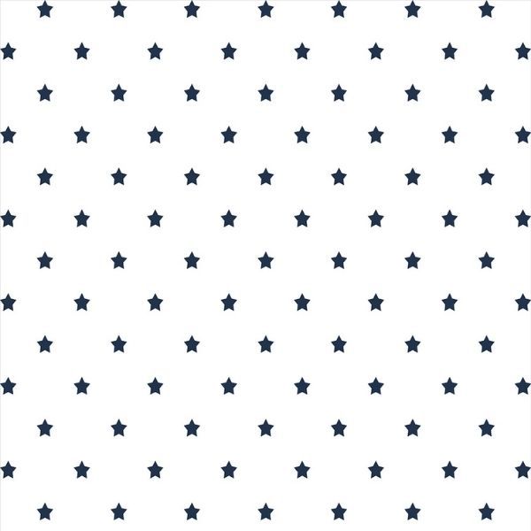Papel Adesivo Estrelas Branco e Azul