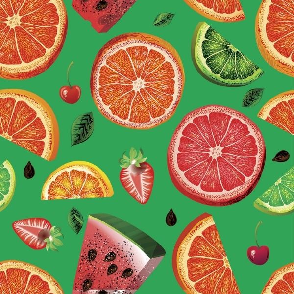 Papel Adesivo Casual Frutas