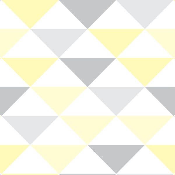 Papel Adesivo Geométrico Triângulos Amarelos