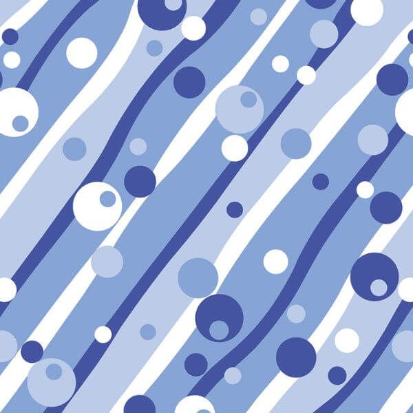 Papel Adesivo Geométrico Bolha e Linhas Azul