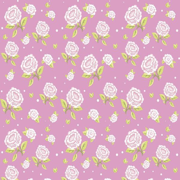 Papel Adesivo Floral Rosado 01