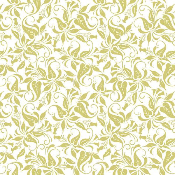 Papel Adesivo Floral Branco e Verde