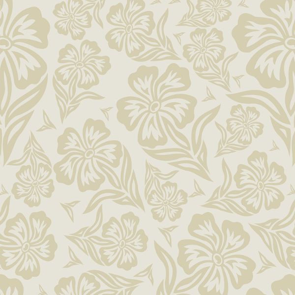 Papel Adesivo Floral Bege 04