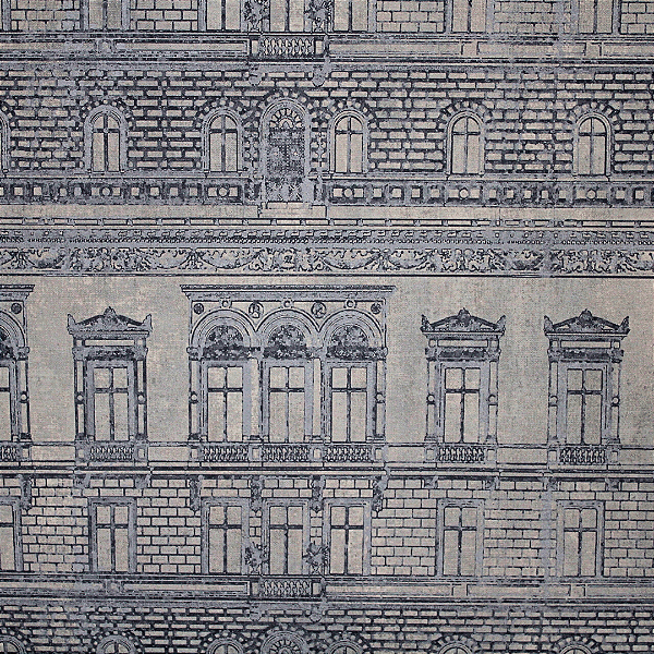 Papel de Parede Edifícios Vintage Rolo com 10 Metros
