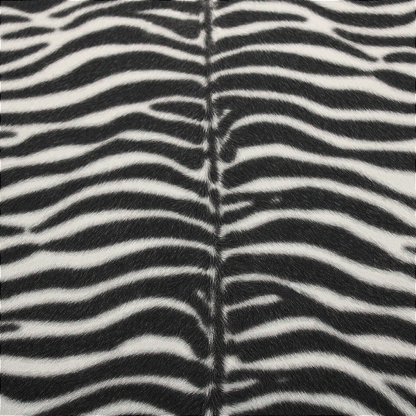 Papel de Parede Animal Print Zebra Preto e Branco Rolo com 10 Metros