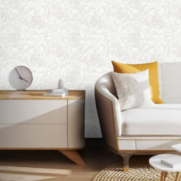 Papel de Parede Importado Crômio Floral 10 metros