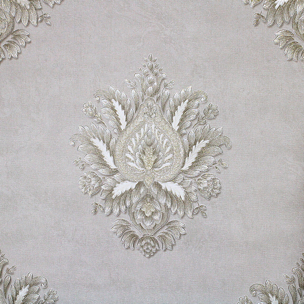 Papel de Parede Arabesco fundo Bege 10 Metros