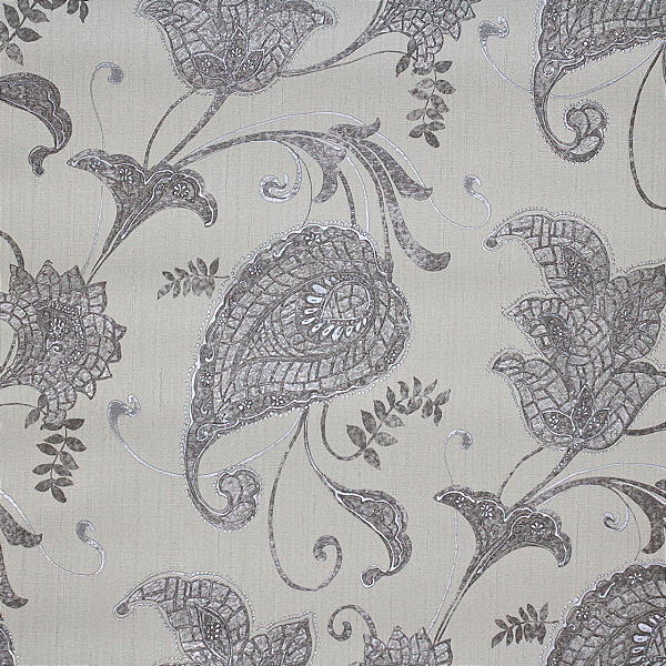 Papel de Parede Folhagem fundo Acizentado 10 Metros