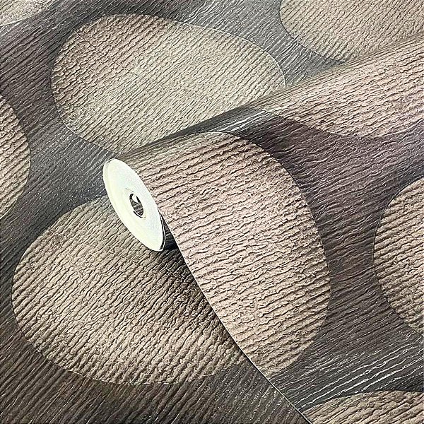 Papel de Parede Abstrato fundo Marrom Importado Luxo 15 Metros