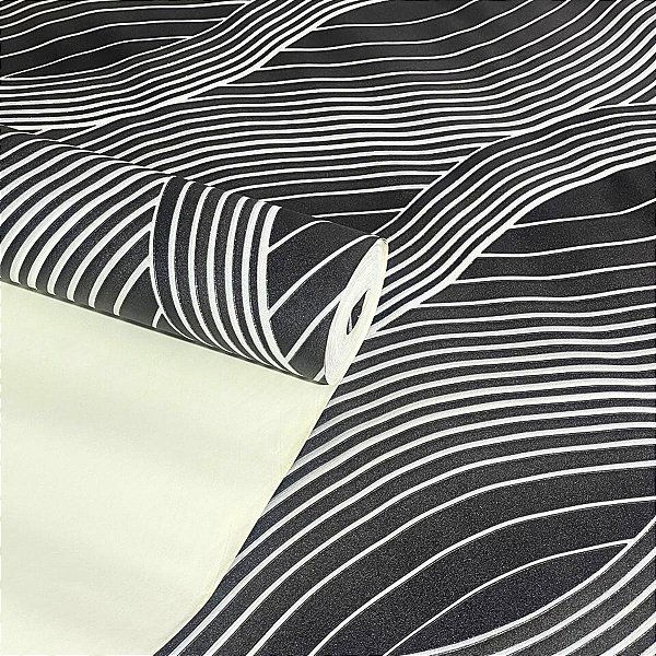 Papel de Parede Bailarina Preto Importado Luxo 15 Metros Lavável para Residencial e Comercial