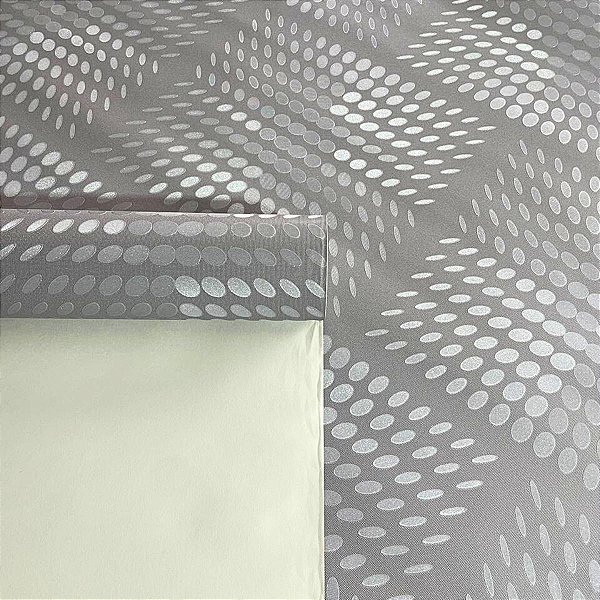 Papel de Parede Geométrico tons de Cinza Importado Luxo 15 Metros Lavável para Residencial e Comercial