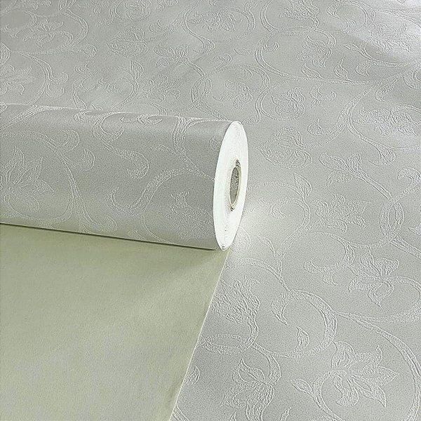 Papel de Parede OffWhite Importado Luxo 15 Metros
