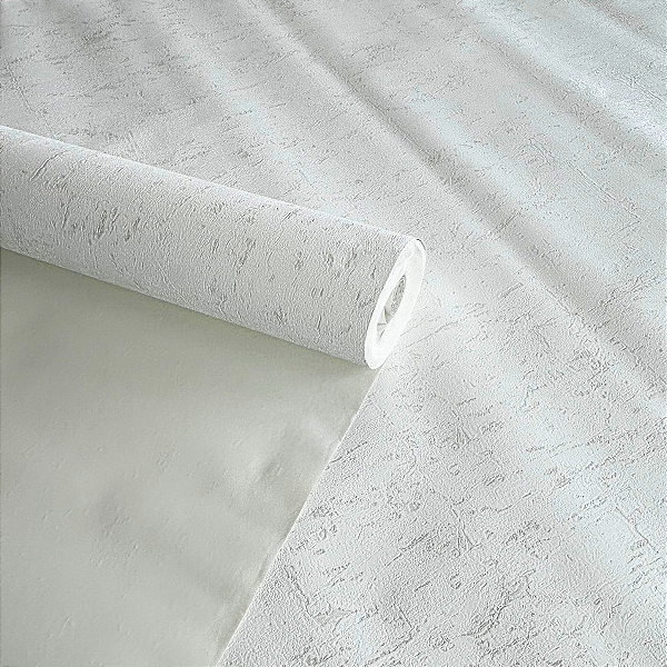 Papel de Parede Efeito Grafiato Branco Importado Luxo 15 Metros Lavável para Residencial e Comercial