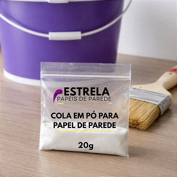 Cola Em Pó Para Papel de Parede Orgânica Sem Cheiro - 20G