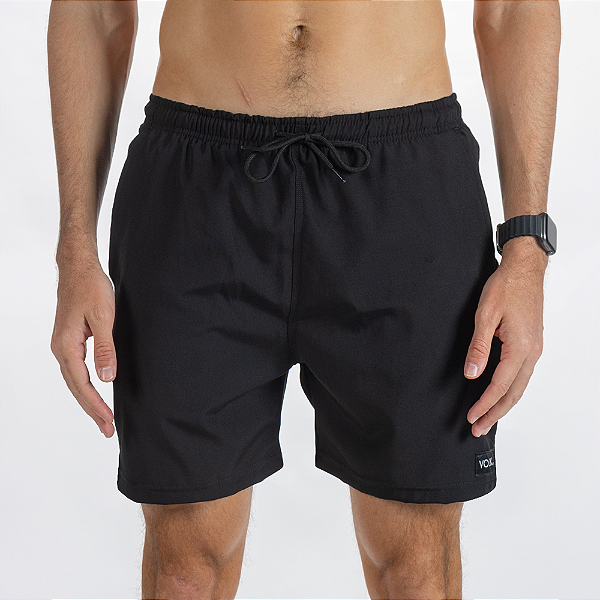 SWIM SHORTS ELASTIC - PRETO