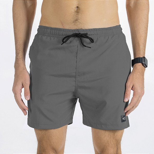 SWIM SHORTS ELASTIC - GRAFITE