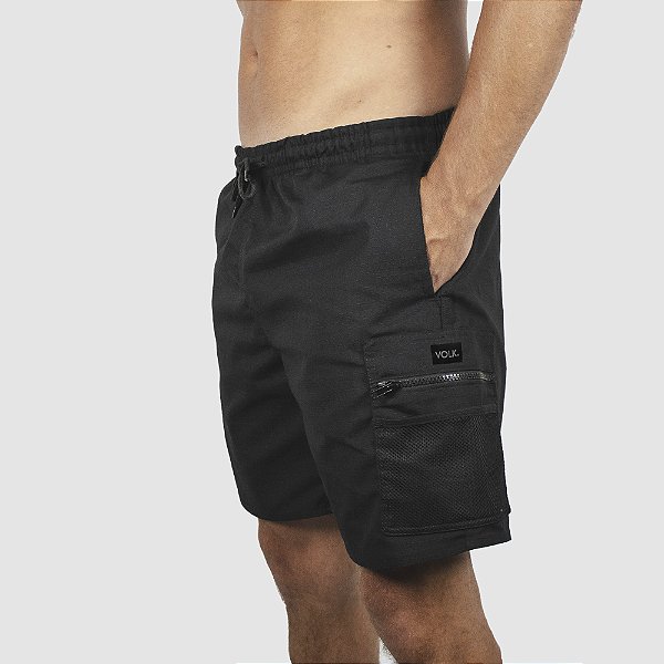 SHORTS HYPE RIP STOP - PRETO - Volk Store